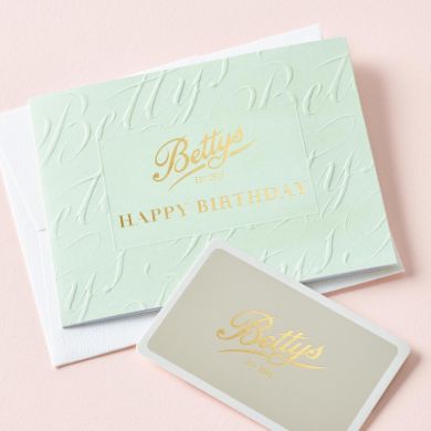 Bettys Happy Birthday Gift Card
