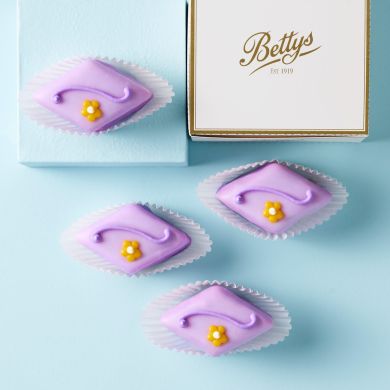 Blackberry & Lemon Fondant Fancies (Box of 4)