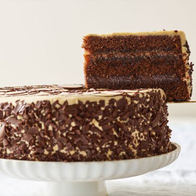Chocolate, Praline & Salted Caramel Cake
