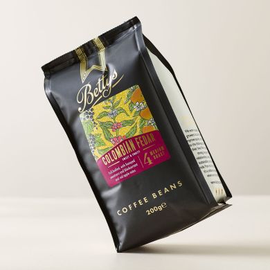 Bettys Single Origin Colombian Fedar Coffee Beans 200g