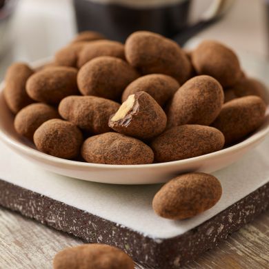 Dark Chocolate Cocoa Dusted Almonds