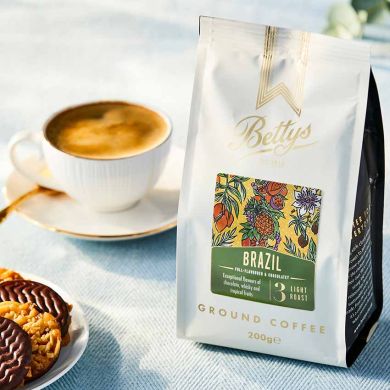 Bettys Single Origin Brazil Ground Coffee 200g