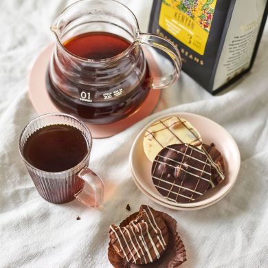 Bettys Single Origin Kenyan Coffee Beans & Coffee Caddy 200g