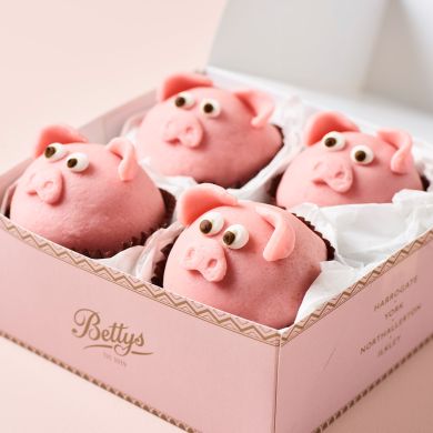 Marzipan & Sponge Pigs (Box of 4)