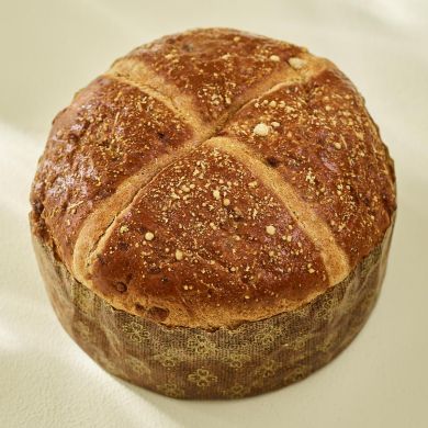 Large Yorkshire Rarebit Hot Cross Bun