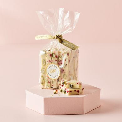 Swiss White Chocolate Bark with Pistachios & Raspberry 