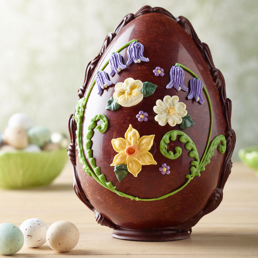 Medium Milk Chocolate Spring Flowers Egg Bettys