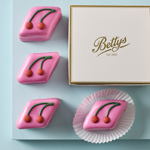 Cherry Fondant Fancies (Box of 4)